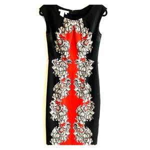 Maggy London red and black dress.